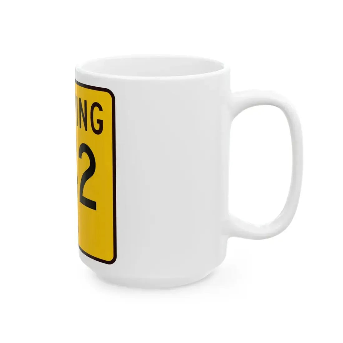 WY-342 (Wyoming) (Road Sign) White Coffee Mug - Go Mug Yourself