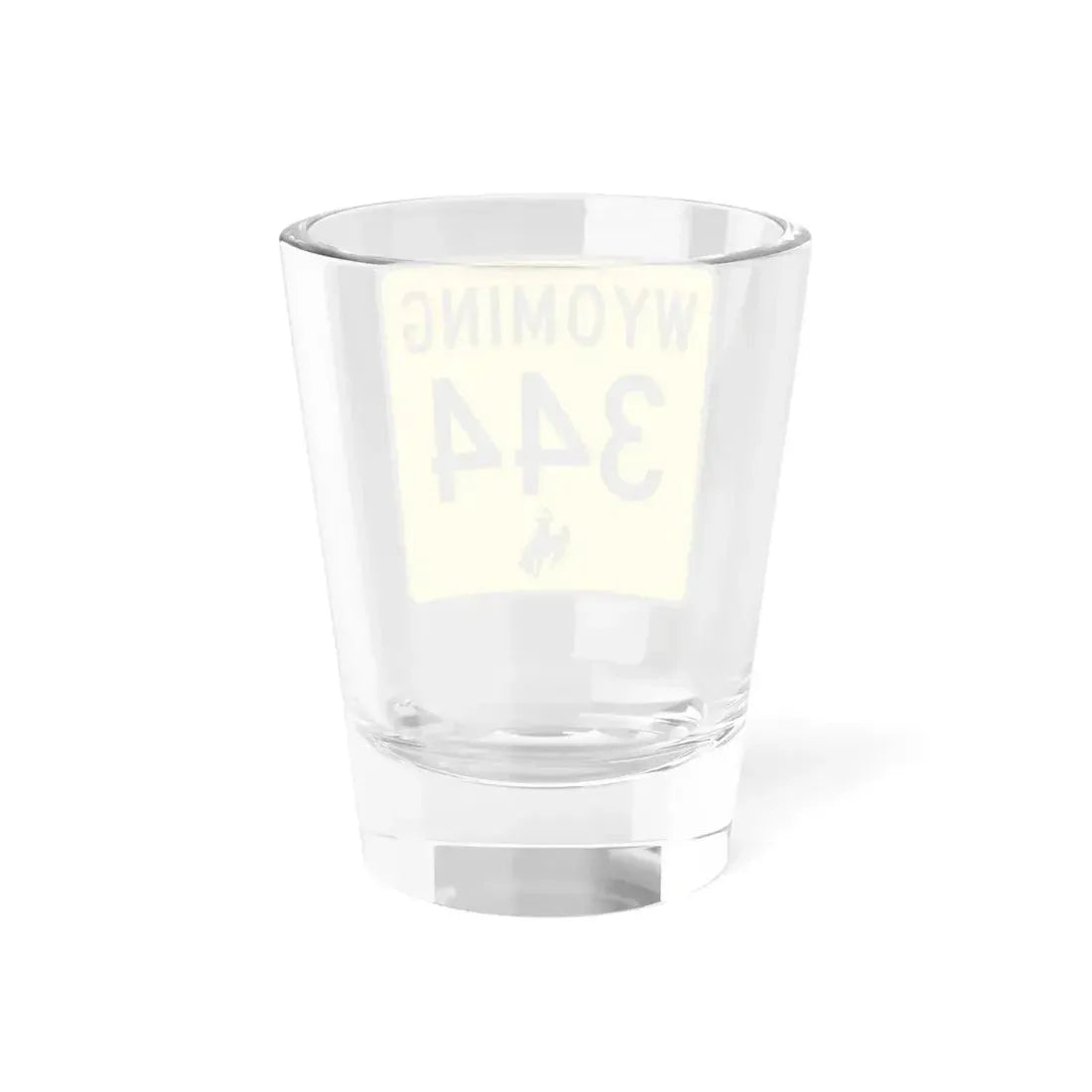 WY-344 (Wyoming) (Road Sign) Shot Glass 1.5oz - Go Mug Yourself