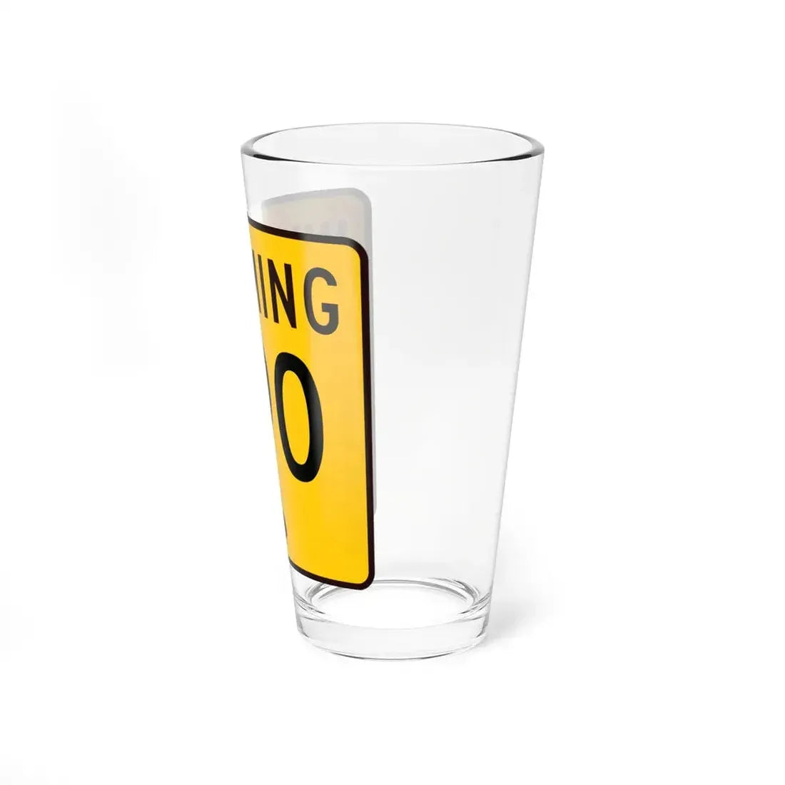 WY-390 (Wyoming) (Road Sign) Pint Glss 16oz - Go Mug Yourself