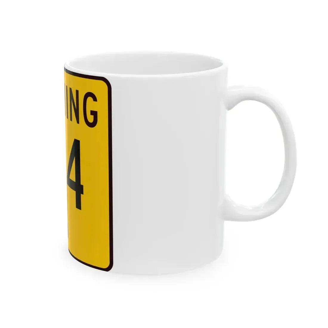 WY-414 (Wyoming) (Road Sign) White Coffee Mug - Go Mug Yourself