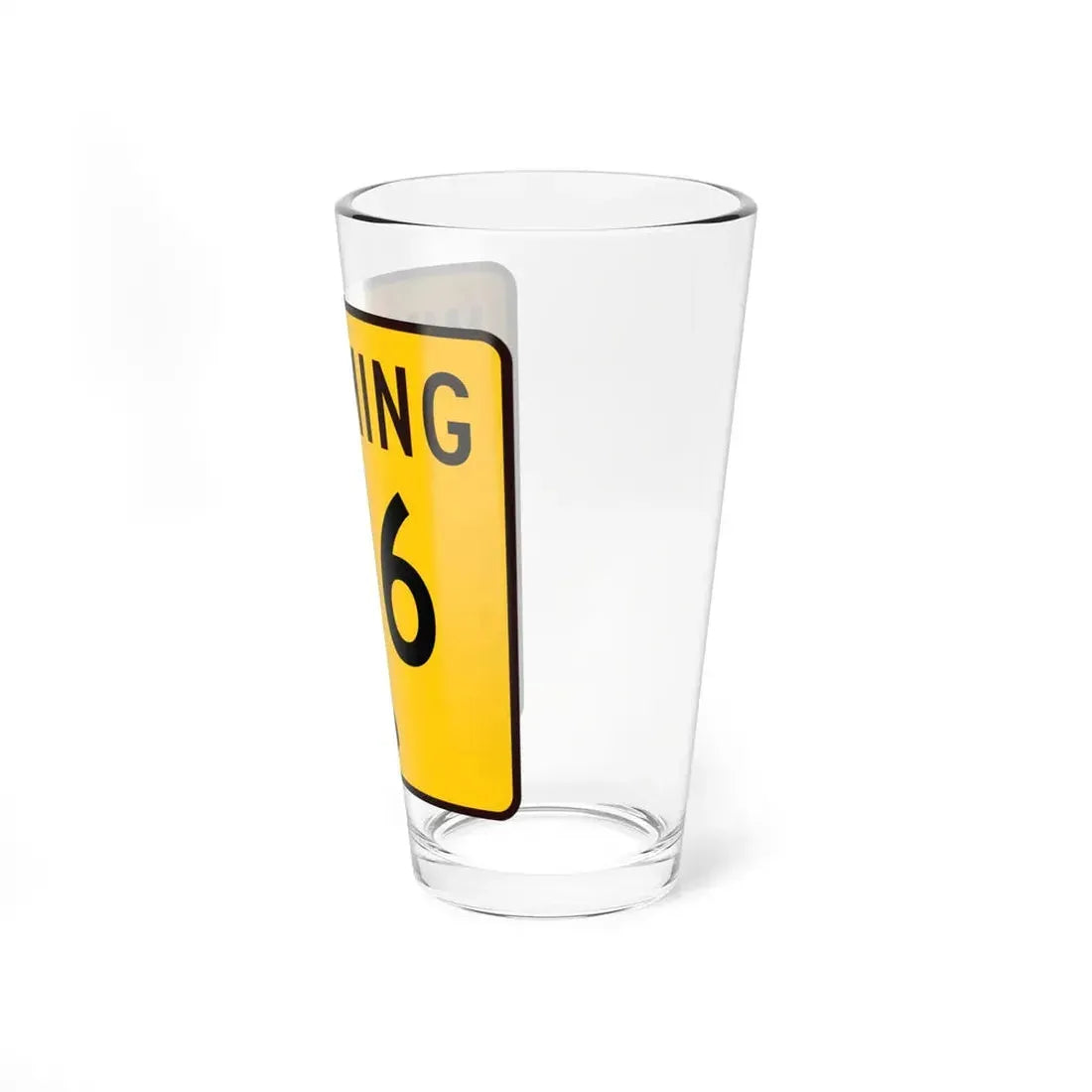 WY-416 (Wyoming) (Road Sign) Pint Glss 16oz - Go Mug Yourself