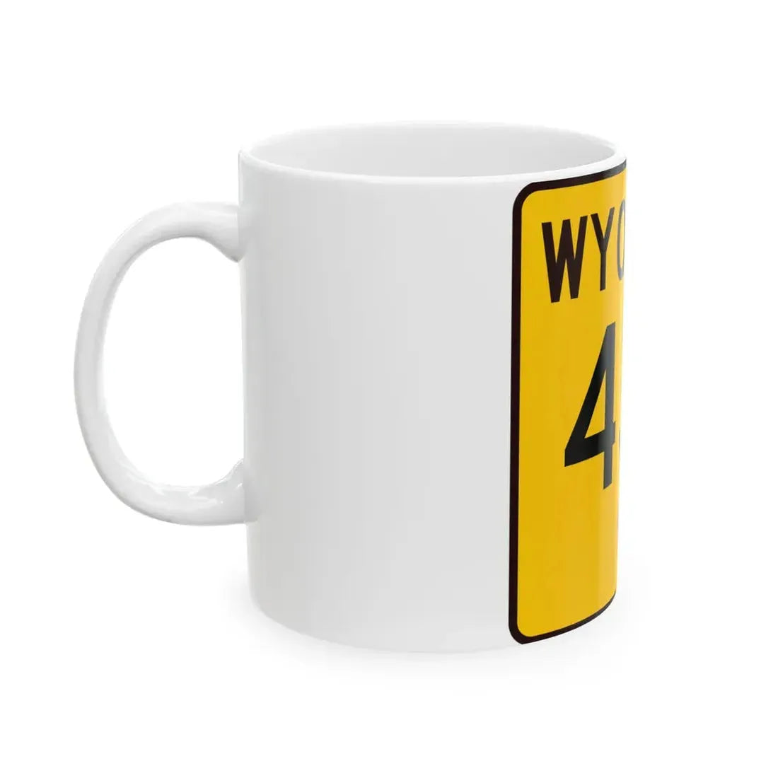 WY-432 (Wyoming) (Road Sign) White Coffee Mug - Go Mug Yourself