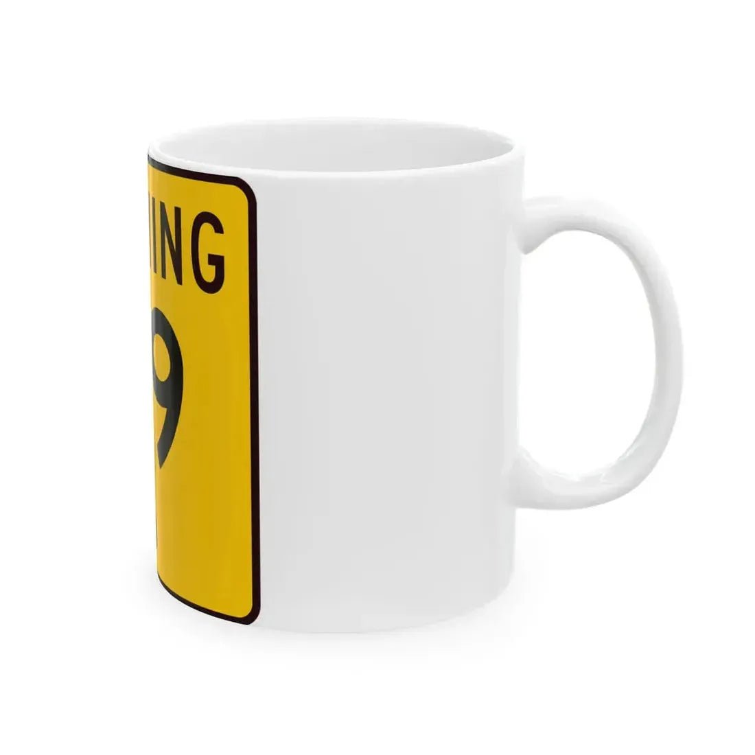 WY-59 (Wyoming) (Road Sign) White Coffee Mug - Go Mug Yourself
