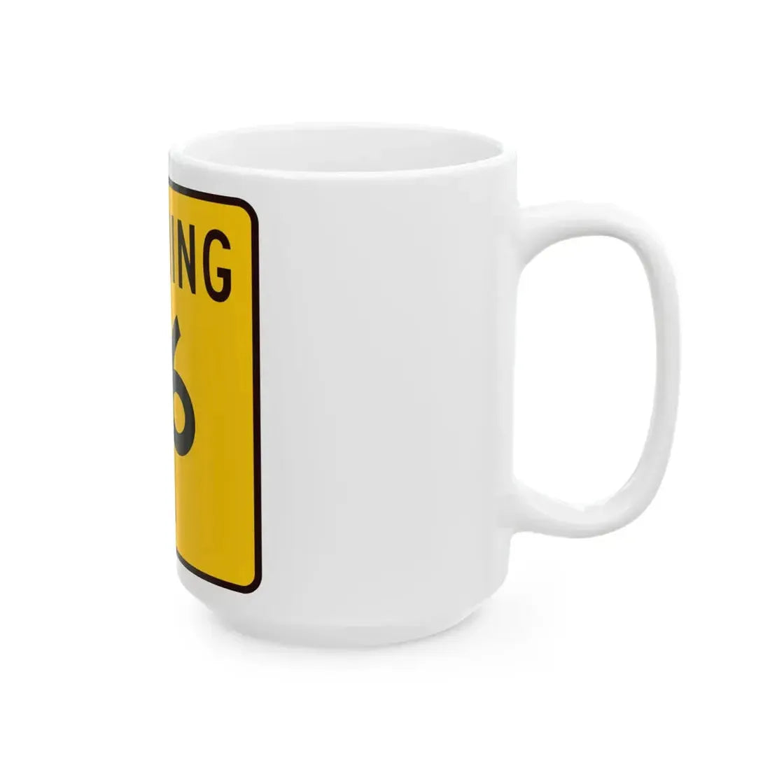 WY-76 (Wyoming) (Road Sign) White Coffee Mug - Go Mug Yourself