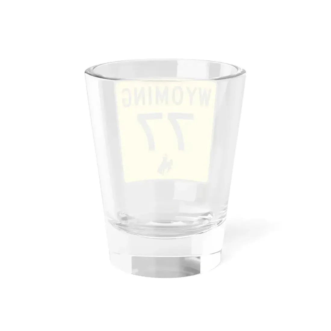 WY-77 (Wyoming) (Road Sign) Shot Glass 1.5oz - Go Mug Yourself