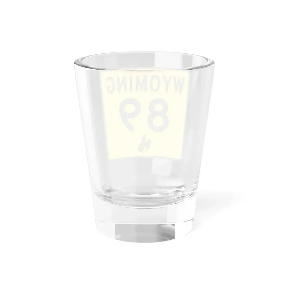 WY-89 (Wyoming) (Road Sign) Shot Glass 1.5oz - Go Mug Yourself