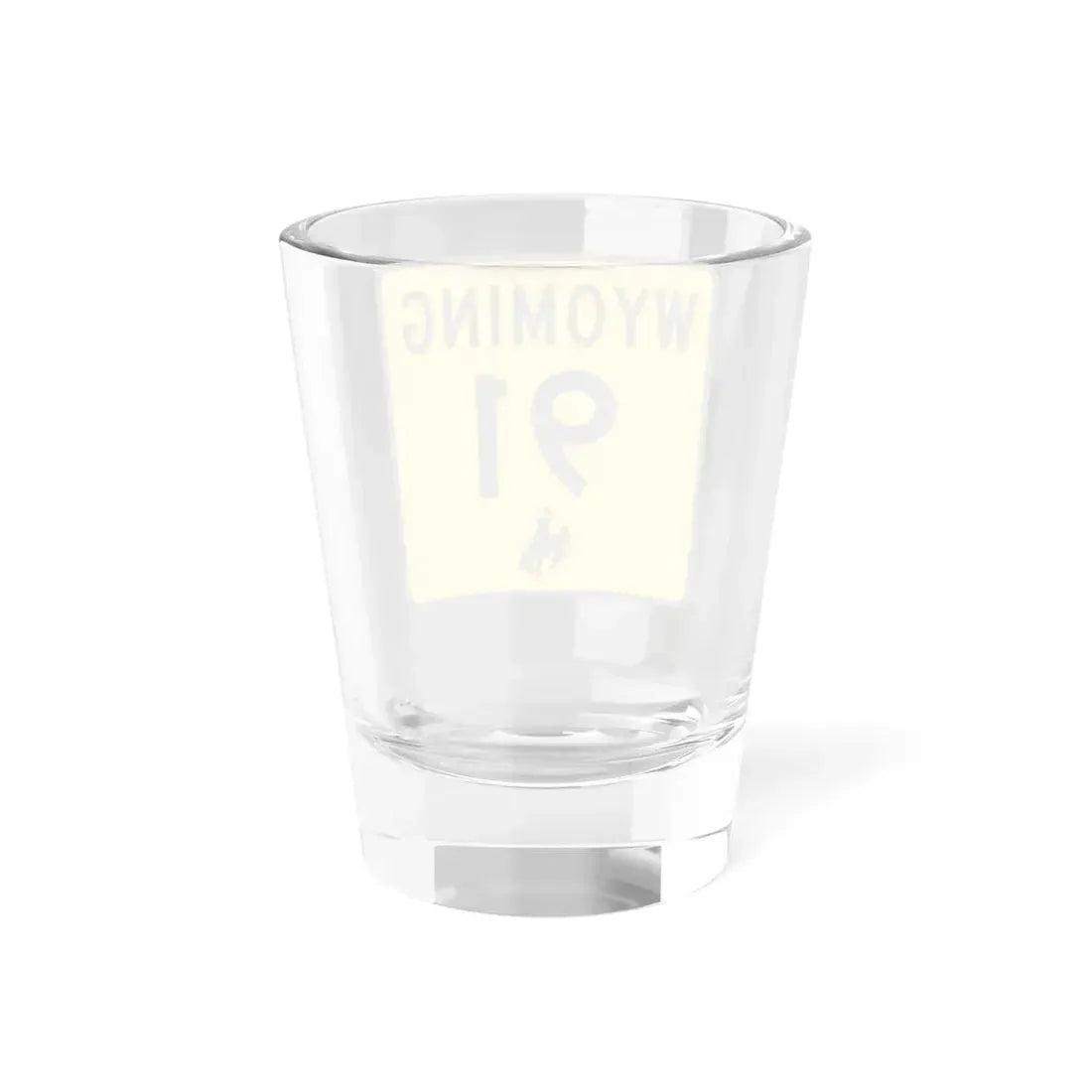 WY-91 (Wyoming) (Road Sign) Shot Glass 1.5oz - Go Mug Yourself