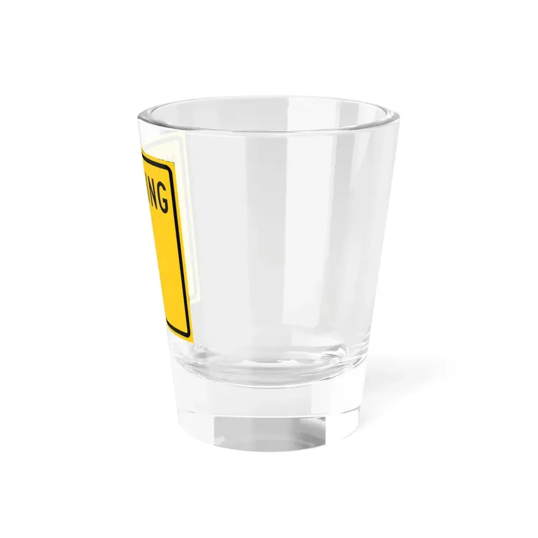 WY-blank (Wyoming) (Road Sign) Shot Glass 1.5oz - Go Mug Yourself