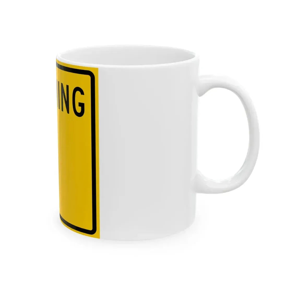 WY-blank (Wyoming) (Road Sign) White Coffee Mug - Go Mug Yourself