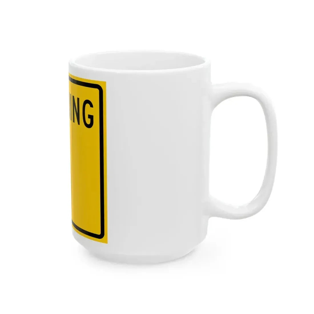 WY-blank (Wyoming) (Road Sign) White Coffee Mug - Go Mug Yourself