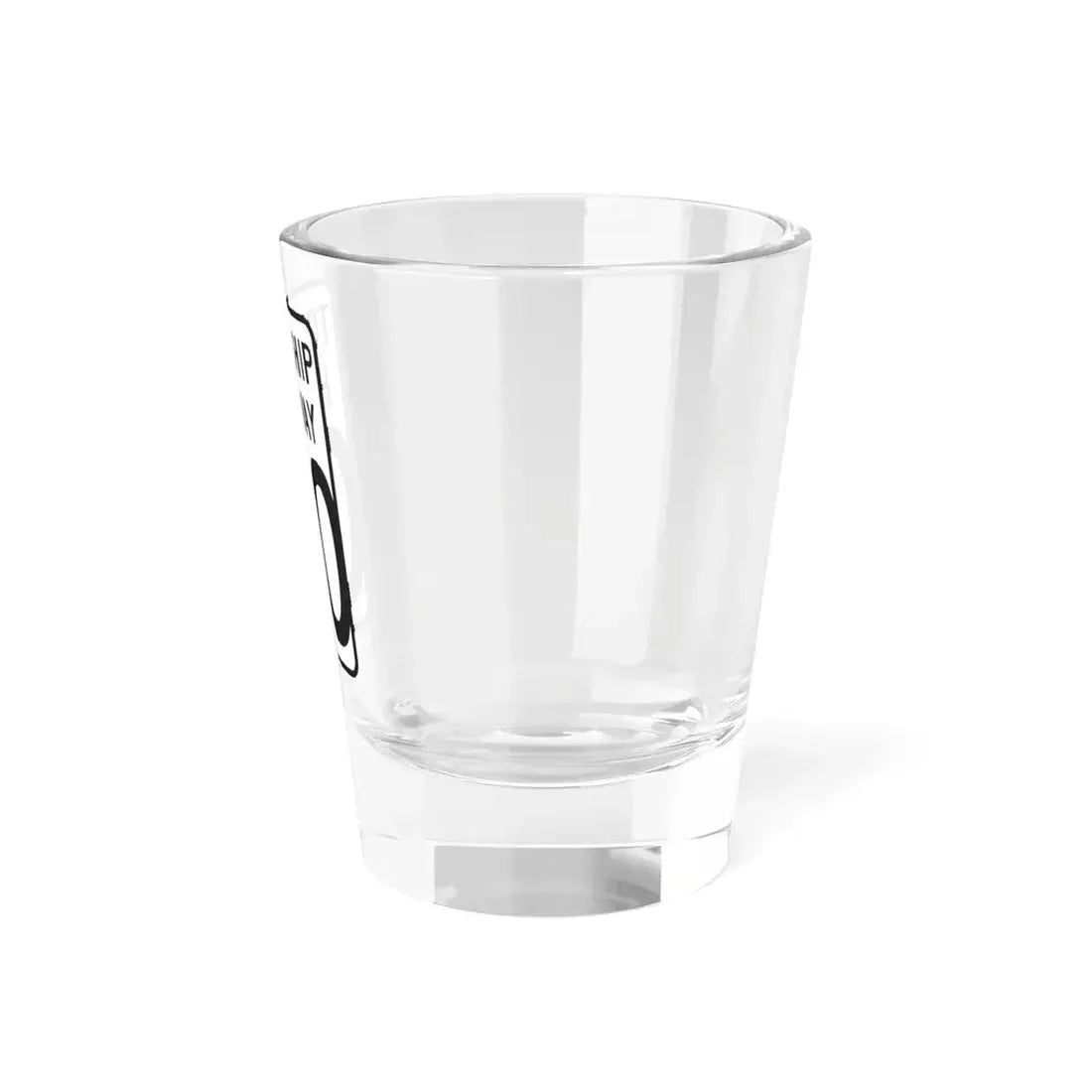 Wyandot County Ohio township highway shield template (Ohio) (Road Sign) Shot Glass 1.5oz - Go Mug Yourself