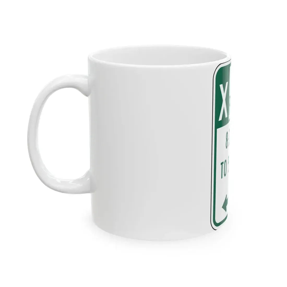 X PARKING 830 AM 10 530 PM eG Delaware R7-108-DE (Delaware) (Road Sign) White Coffee Mug - Go Mug Yourself