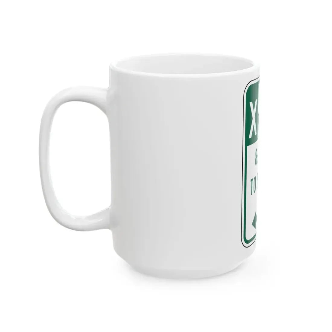 X PARKING 830 AM 10 530 PM eG Delaware R7-108-DE (Delaware) (Road Sign) White Coffee Mug - Go Mug Yourself