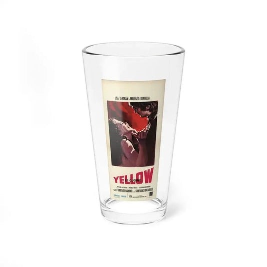 YELLOW LE CUGINE 1969 Movie Poster - Pint Glass 16oz 16oz - Go Mug Yourself
