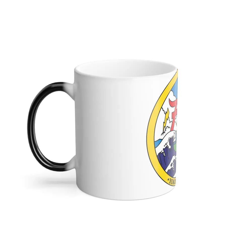 Yokosuka Japan NAVPACMETOFAC (U.S. Navy) Color Changing Mug 11oz-Go Mug Yourself