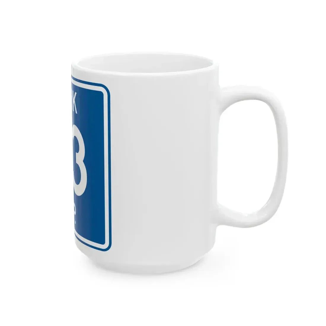 York Township Route 23 Medina County Ohio (Ohio) (Road Sign) White Coffee Mug - Go Mug Yourself