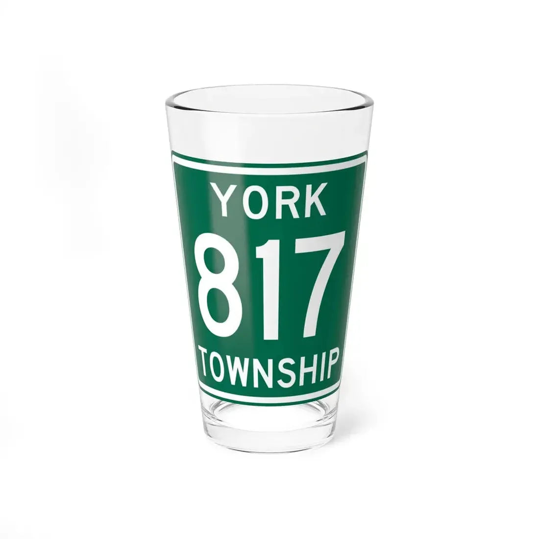 York Township Route 817 Morgan County Ohio (Ohio) (Road Sign) Pint Glss 16oz 16oz - Go Mug Yourself