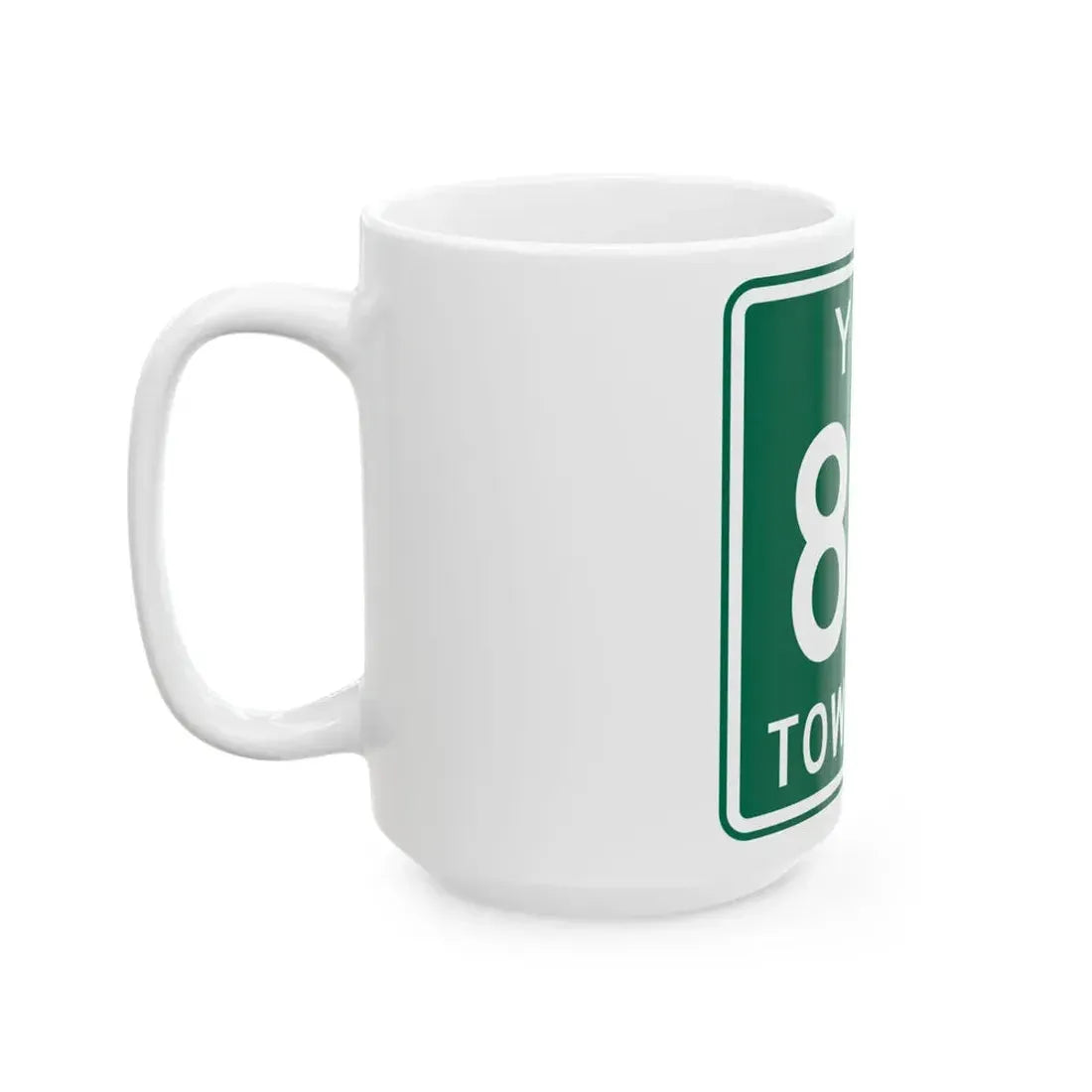 York Township Route 817 Morgan County Ohio (Ohio) (Road Sign) White Coffee Mug - Go Mug Yourself