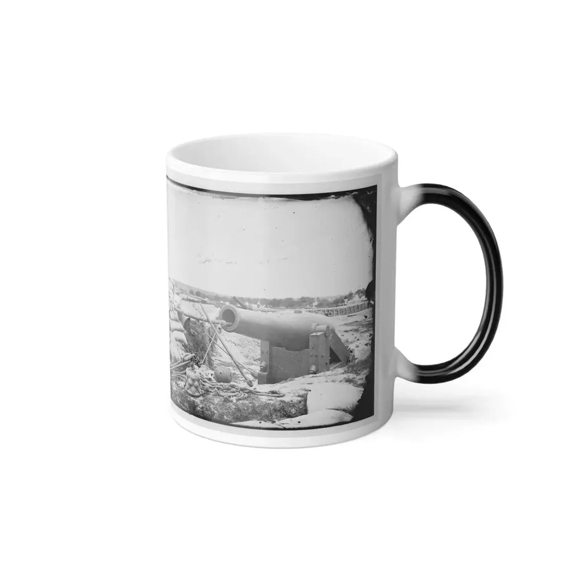 Yorktown, Va. Confederate Fortifications, With Large Gun (U.S. Civil War) Color Changing Coffee Mug 11oz - Go Mug Yourself