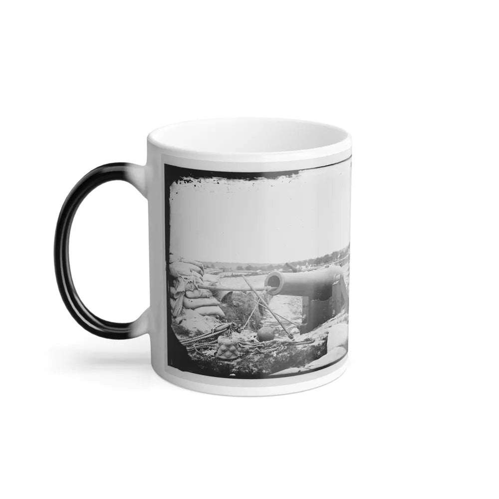 Yorktown, Va. Confederate Fortifications, With Large Gun (U.S. Civil War) Color Changing Coffee Mug 11oz-Go Mug Yourself