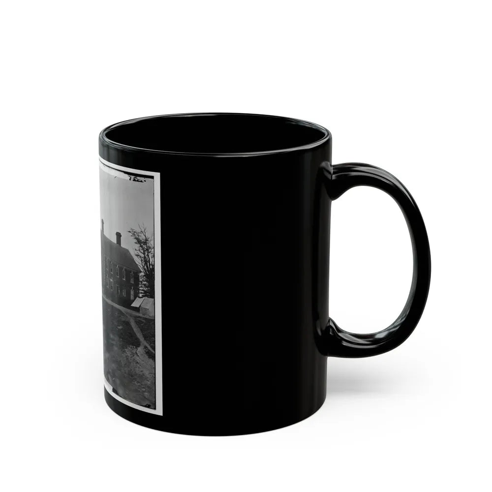 Yorktown, Va. Thomas Nelson House (Right), Used As A Hospital; In 1781 Used As A Headquarters By Lord Cornwallis (U.S. Civil War) Black Coffee Mug-Go Mug Yourself