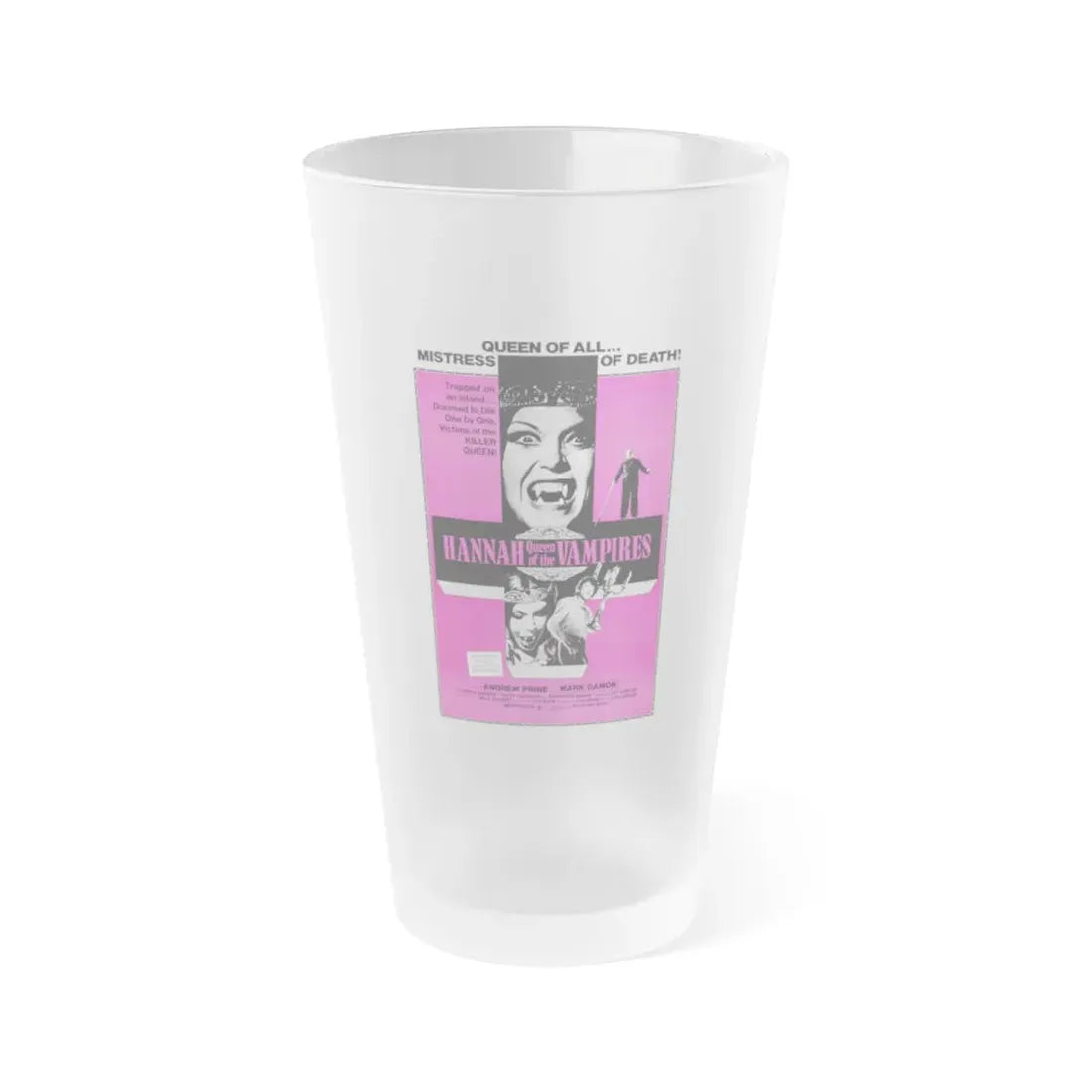 YOUNG HANNAH QUEEN OF THE VAMPIRES (2) 1973 Movie Poster - Frosted Pint Glass 16oz Default Title - Go Mug Yourself