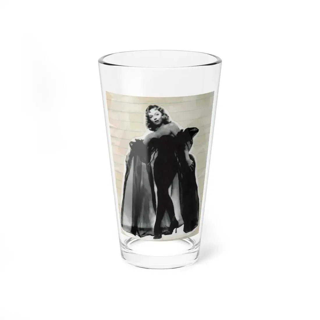 Yvette Vickers #01 (Vintage Female Icon) Pint Glass 16oz 16oz - Go Mug Yourself