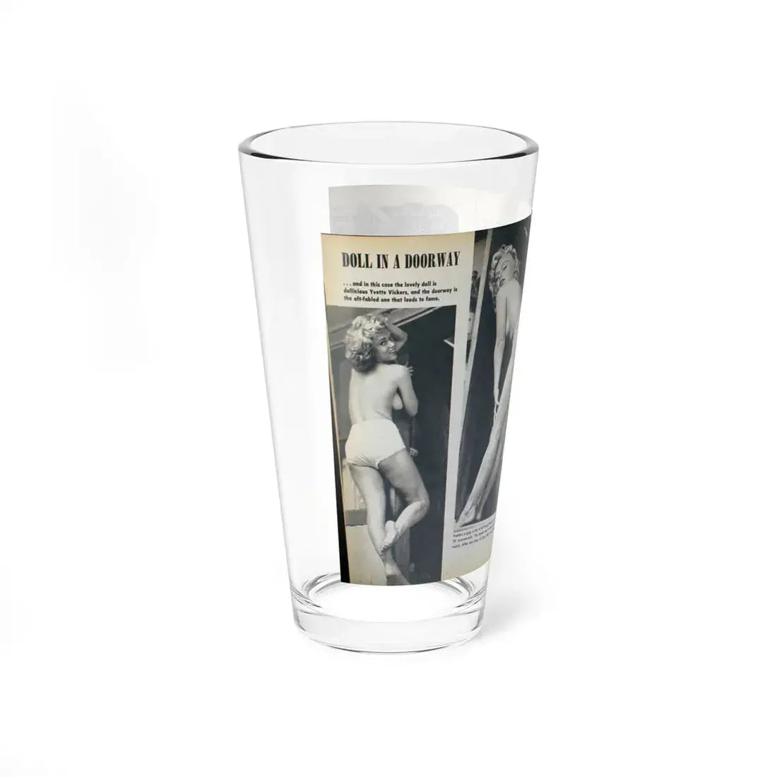Yvette Vickers #38 (Vintage Female Icon) Pint Glass 16oz - Go Mug Yourself