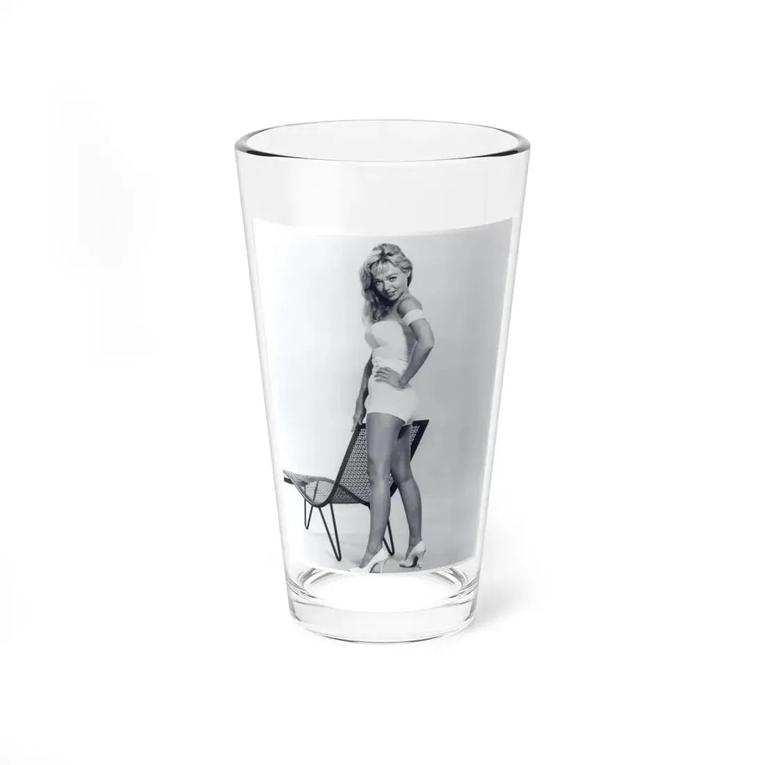 Yvette Vickers #58 (Vintage Female Icon) Pint Glass 16oz 16oz - Go Mug Yourself