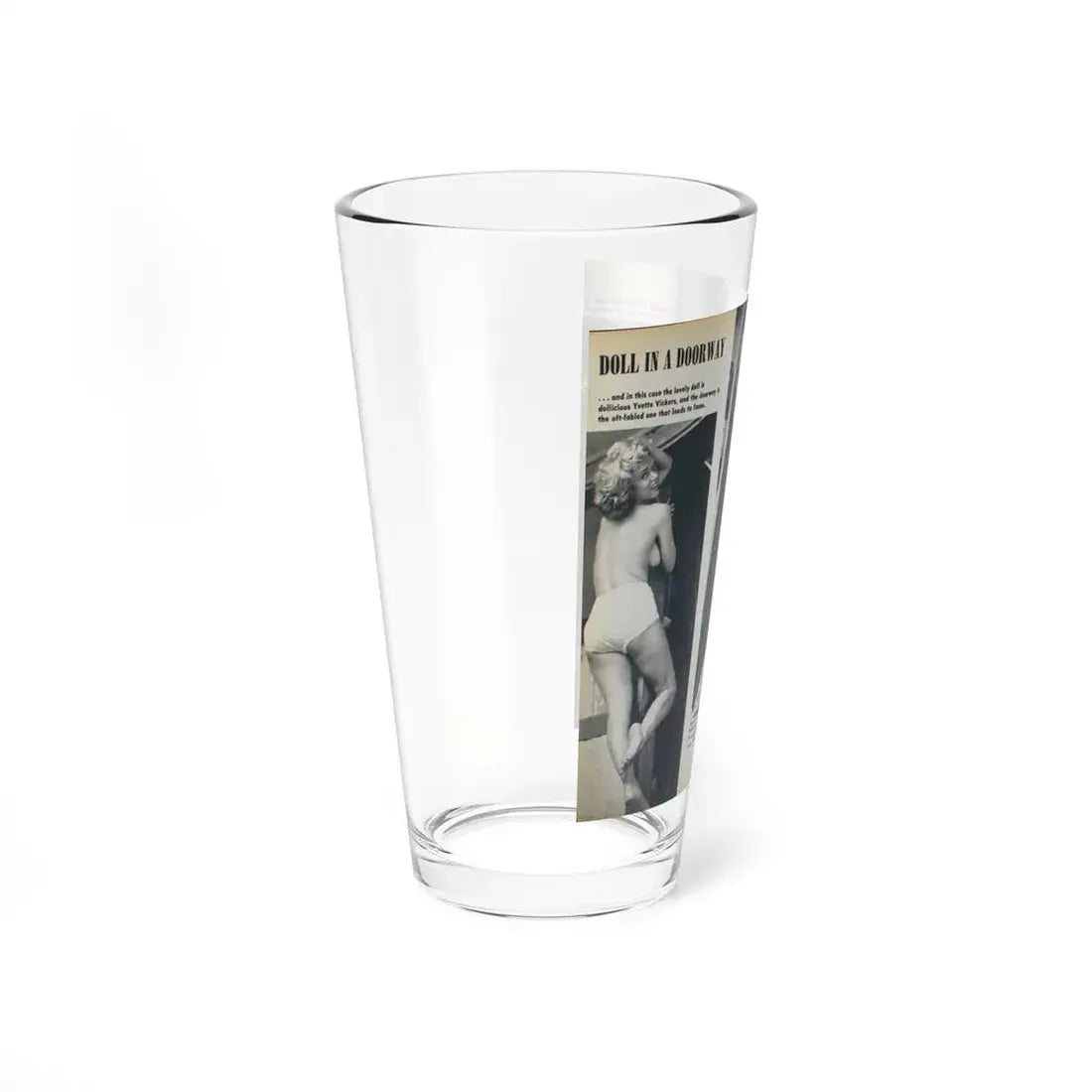 Yvette Vickers #86 (Vintage Female Icon) Pint Glass 16oz - Go Mug Yourself