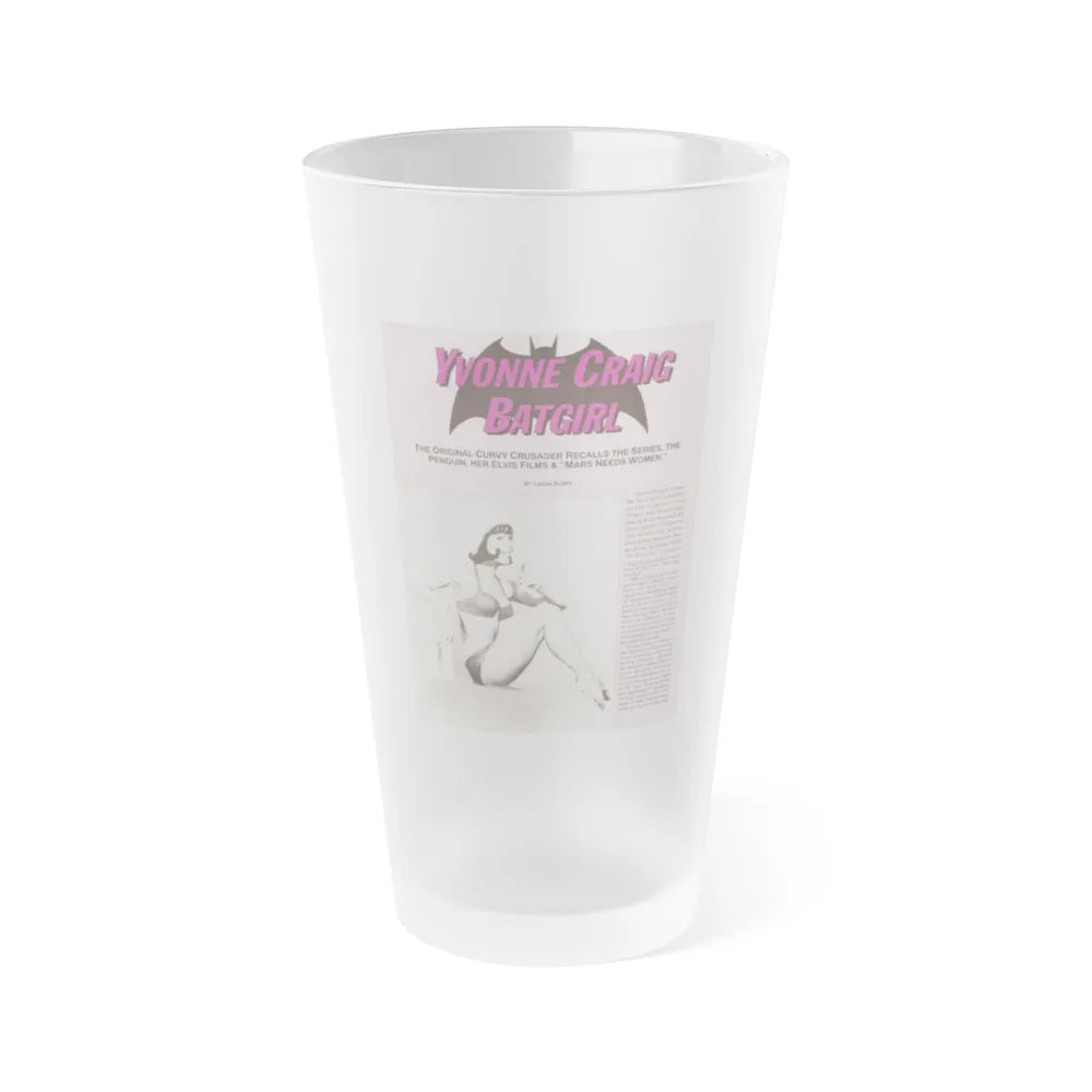 Yvonne Craig #209 - Femme Fatales Mag. December '98 Vol. 7 Issue #7 (Vintage Female Icon) Frosted Pint Glass 16oz-16oz-Frosted-Go Mug Yourself
