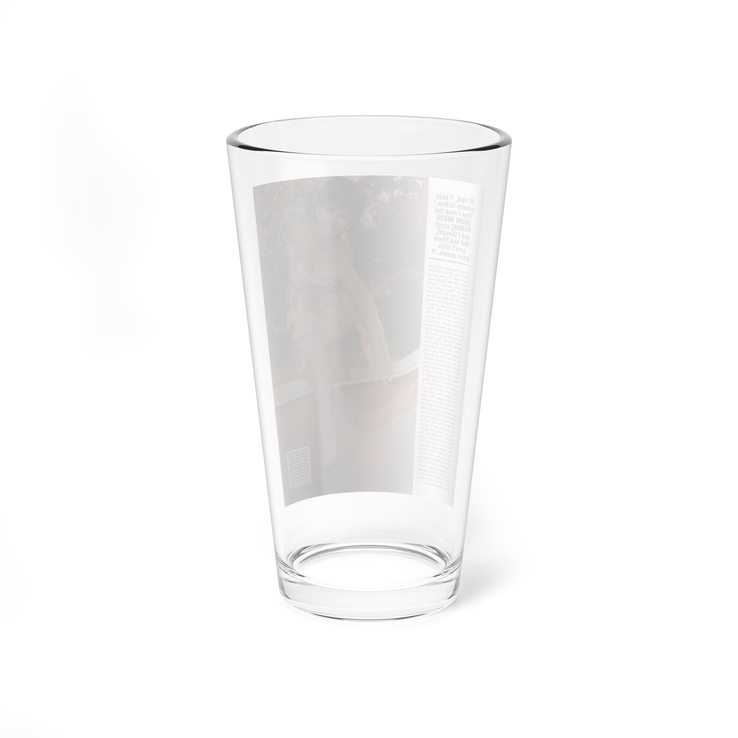 Yvonne Craig #212 - Femme Fatales Mag. December '98 Vol. 7 Issue #7 (Vintage Female Icon) Pint Glass 16oz-Go Mug Yourself