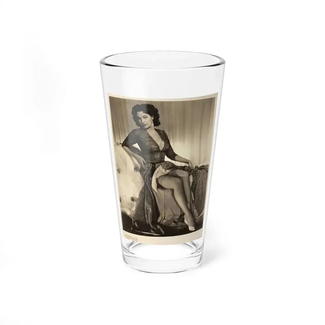 Yvonne DeCarlo #147 (Vintage Female Icon) Pint Glass 16oz 16oz - Go Mug Yourself