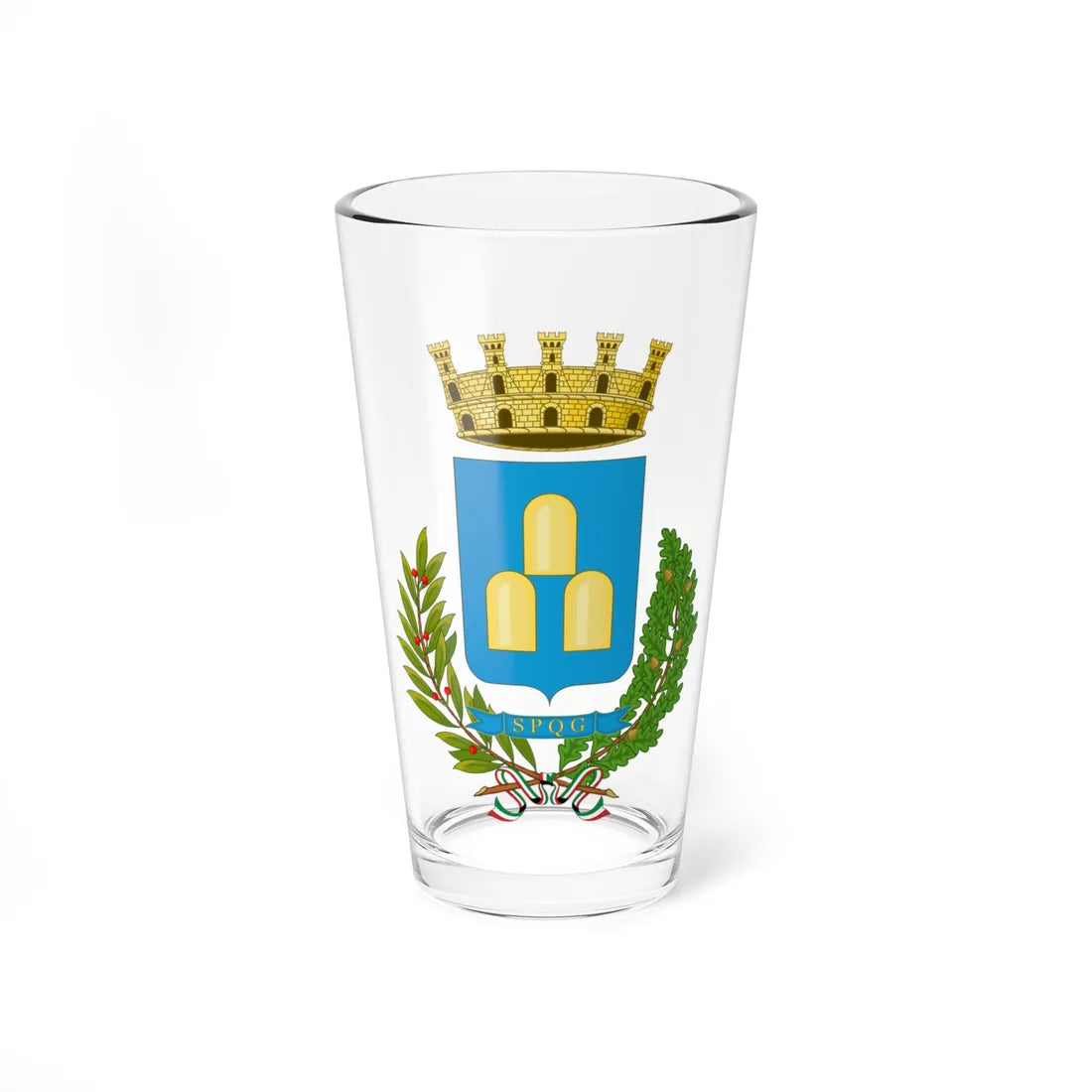 Zagarolo-Stemma (Italy) (Coat of Arms) Pint Glass 16oz 16oz - Go Mug Yourself