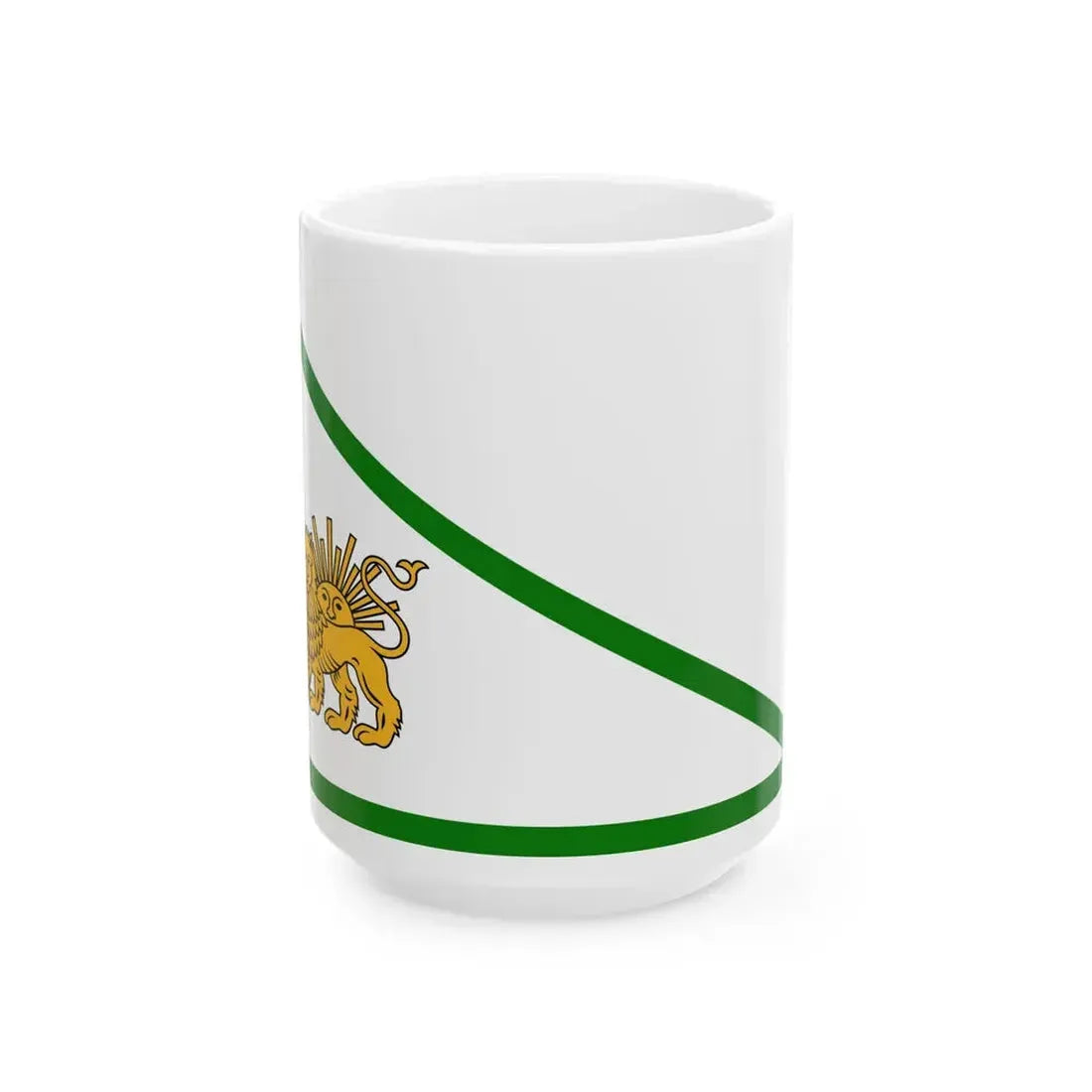 Zand Dynasty flag (Iran) White Coffee Mug 15oz - Go Mug Yourself