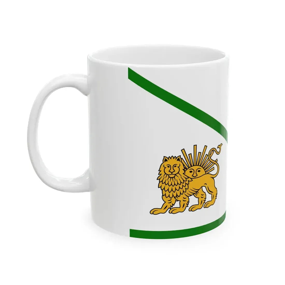 Zand Dynasty flag (Iran) White Coffee Mug - Go Mug Yourself
