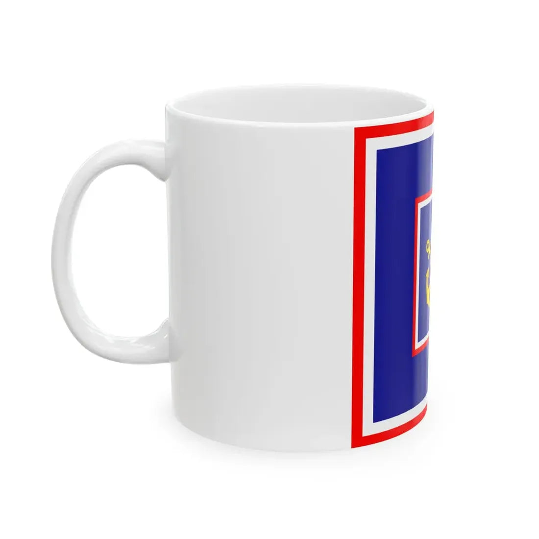 Zastava admirala flote OS RH (Croatia) White Coffee Mug - Go Mug Yourself