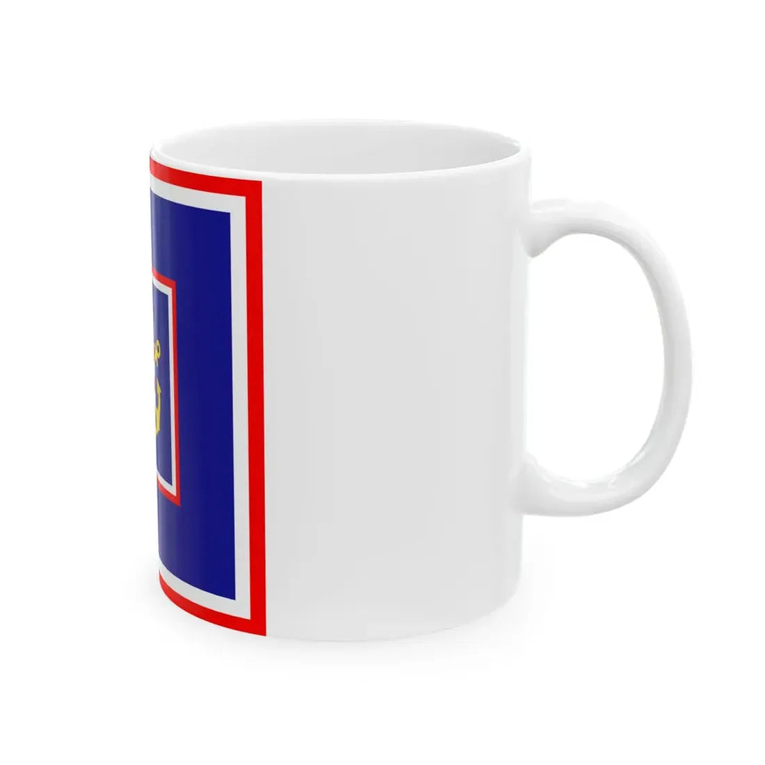 Zastava admirala flote OS RH (Croatia) White Coffee Mug - Go Mug Yourself