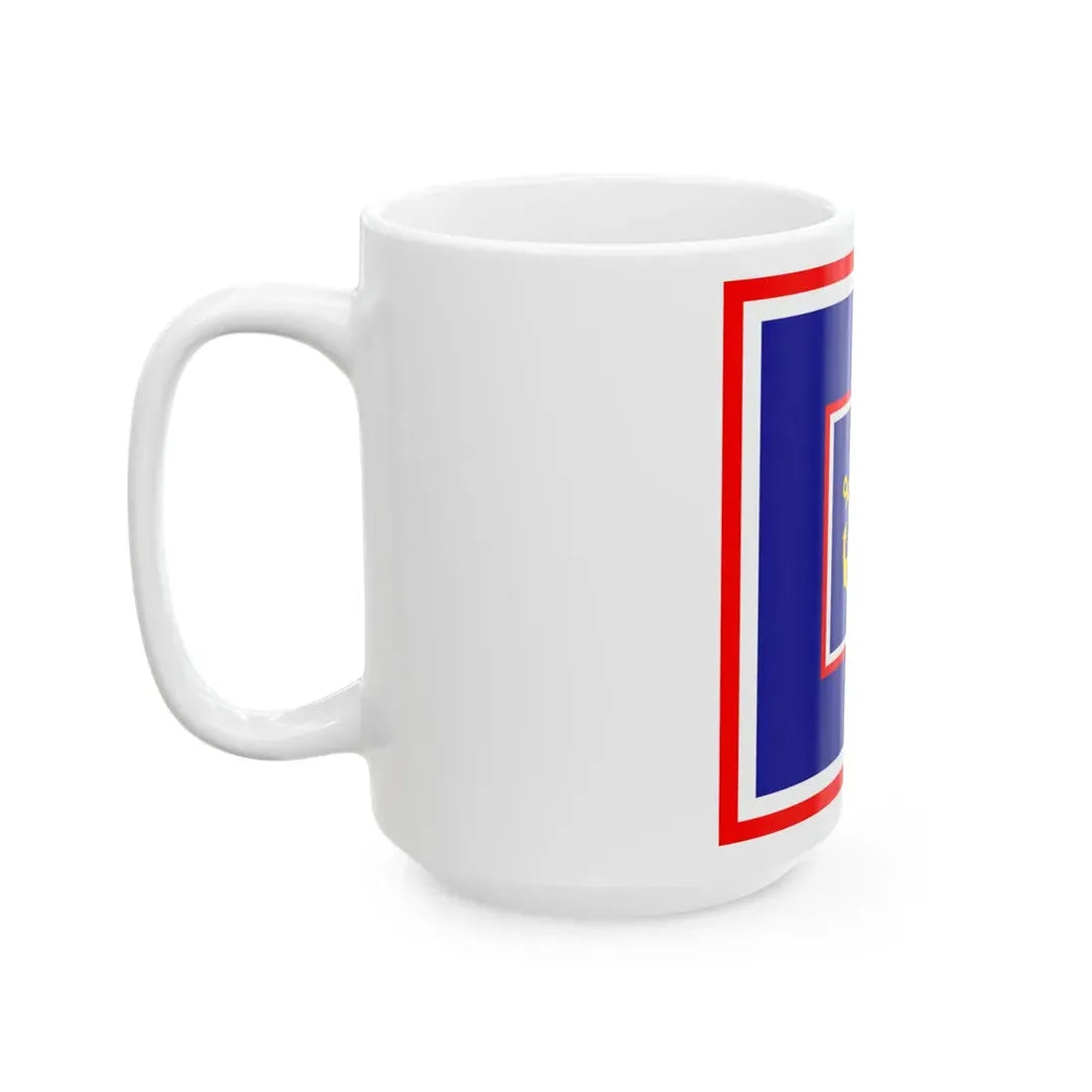 Zastava admirala flote OS RH (Croatia) White Coffee Mug - Go Mug Yourself