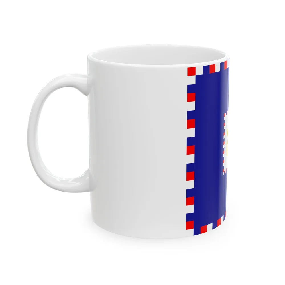 Zastava admirala OS RH (Croatia) White Coffee Mug - Go Mug Yourself