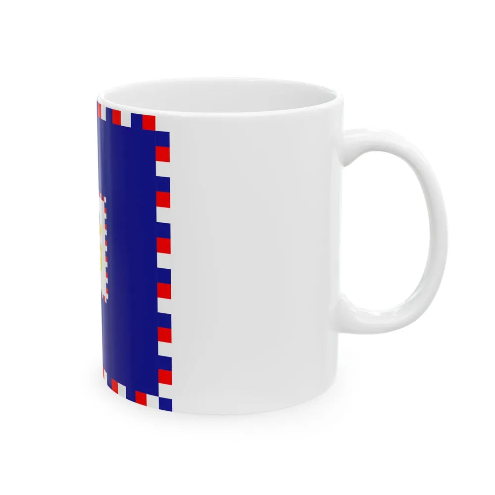 Zastava admirala OS RH (Croatia) White Coffee Mug - Go Mug Yourself
