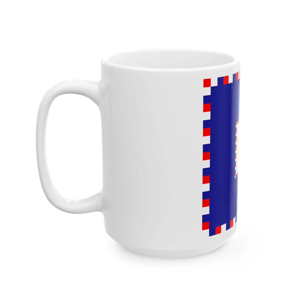 Zastava admirala OS RH (Croatia) White Coffee Mug - Go Mug Yourself