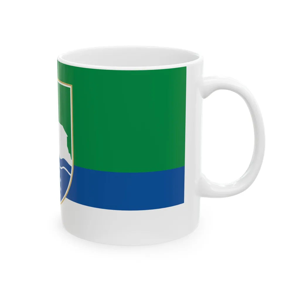 Zastava Cazina (Bosnia and Herzegovina) White Coffee Mug - Go Mug Yourself