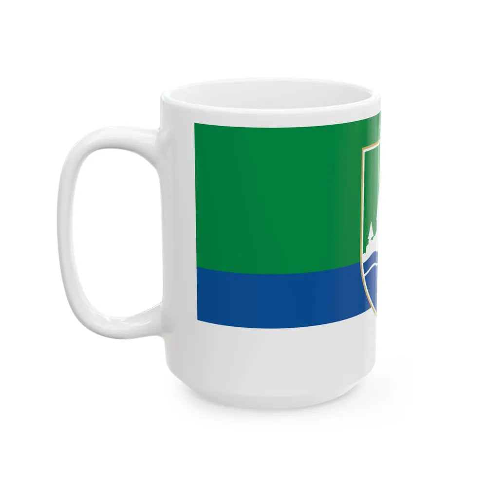 Zastava Cazina (Bosnia and Herzegovina) White Coffee Mug - Go Mug Yourself