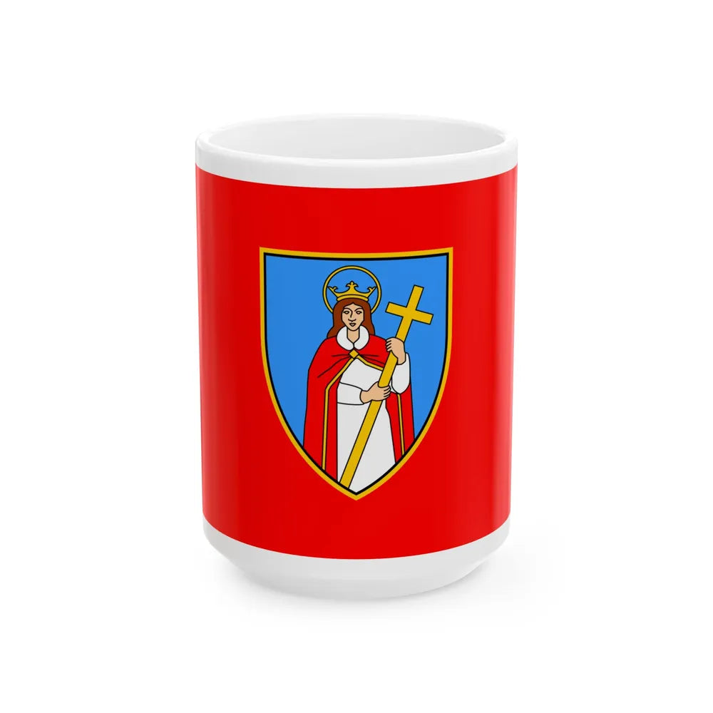 Zastava Kastva (Croatia) White Coffee Mug 15oz - Go Mug Yourself