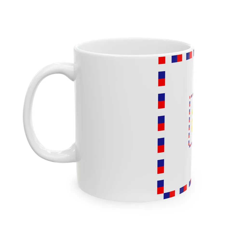 Zastava komodora OS RH (Croatia) White Coffee Mug - Go Mug Yourself