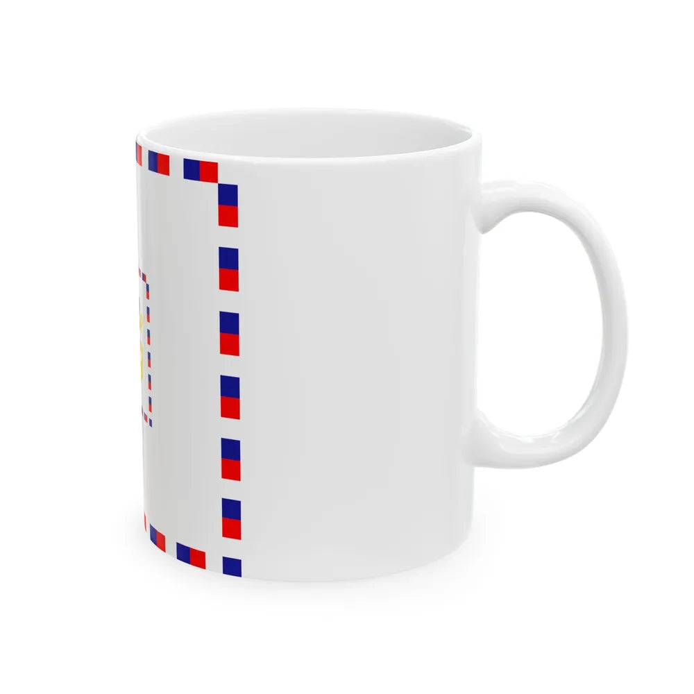 Zastava komodora OS RH (Croatia) White Coffee Mug - Go Mug Yourself