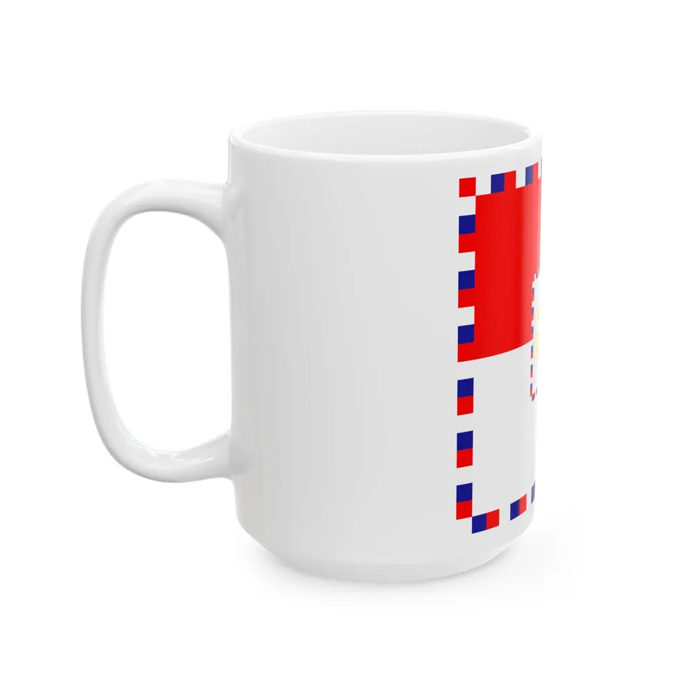 Zastava kontraadmirala OS RH (Croatia) White Coffee Mug - Go Mug Yourself