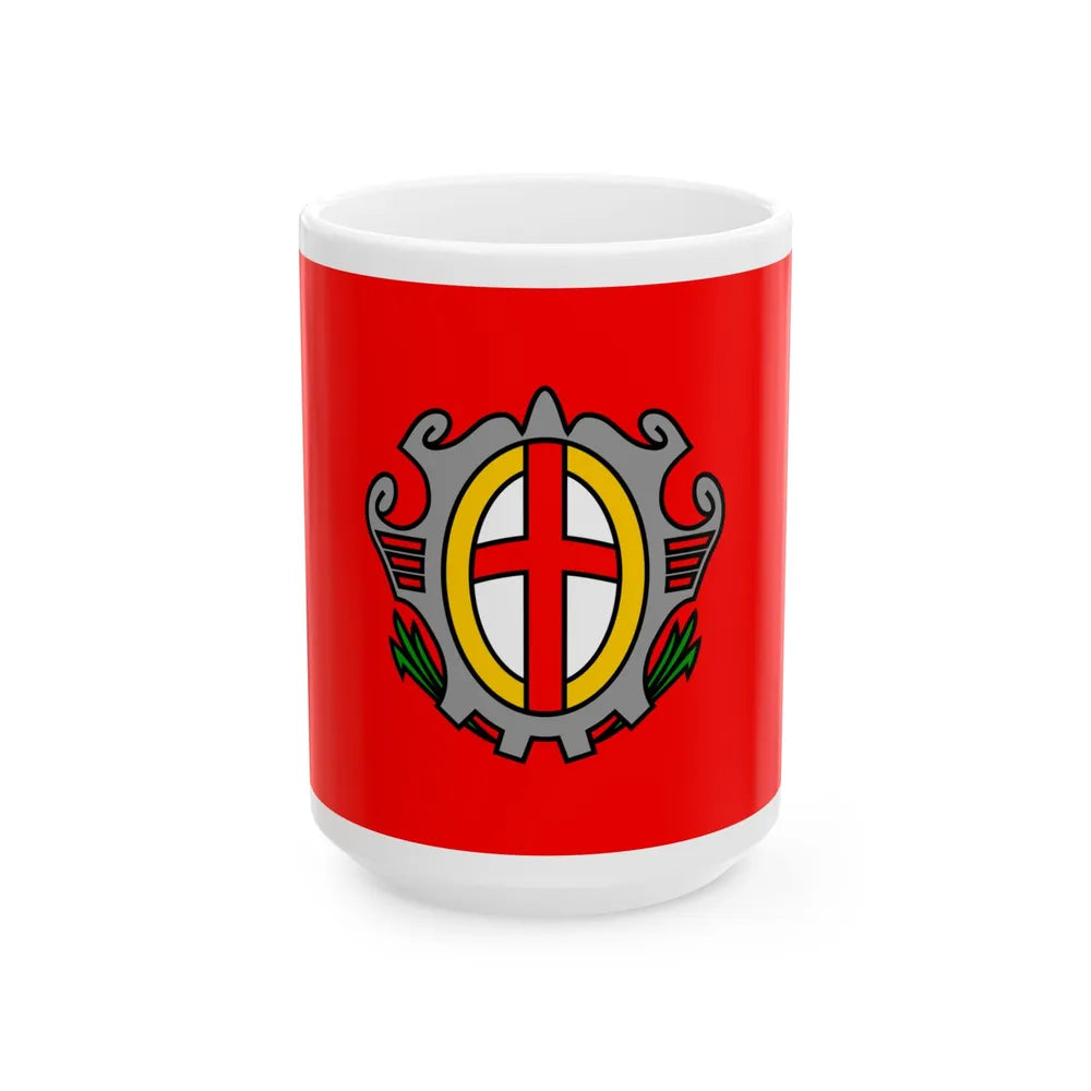 Zastava Labina (Croatia) White Coffee Mug 15oz - Go Mug Yourself