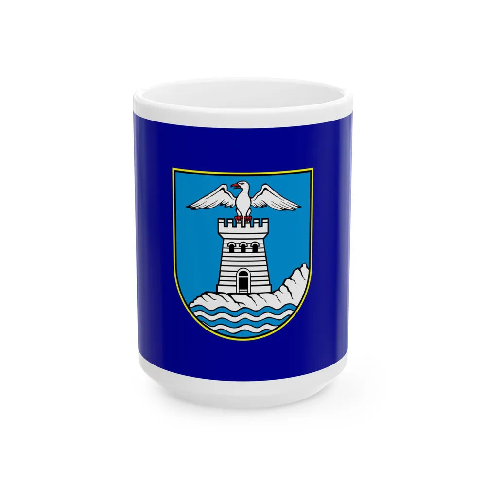 Zastava Opatije (Croatia) White Coffee Mug 15oz - Go Mug Yourself